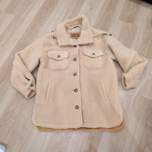 Koolaburra By Ugg Sherpa Cream Jacket Size M